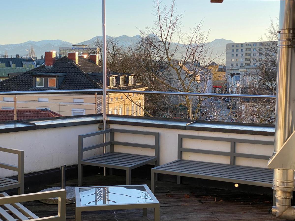 City Dachterassenwohnung Rosenheim Exteriör bild